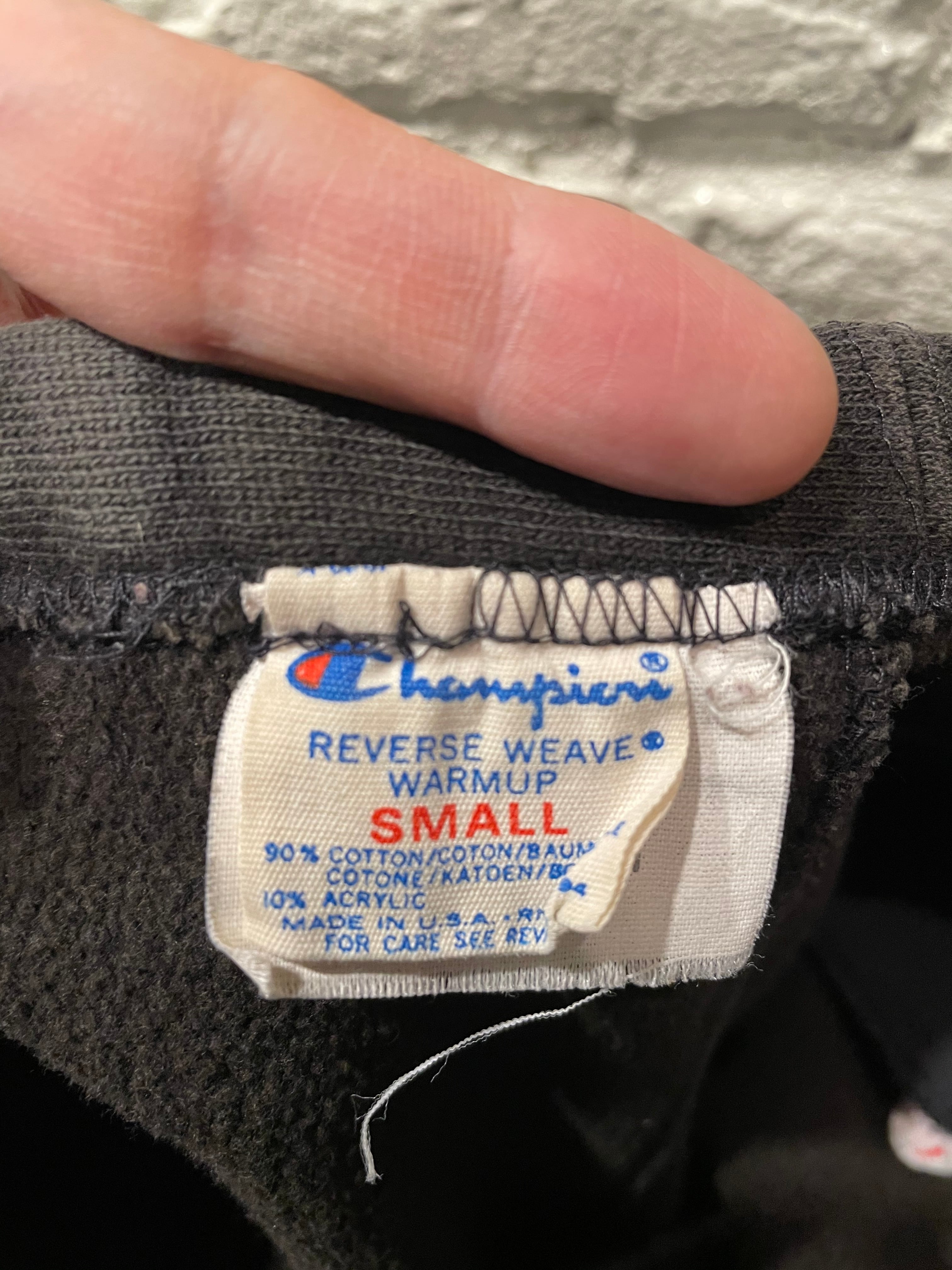 80年代 champion リバースウィーブ スウェットパンツ 黒 | Used 