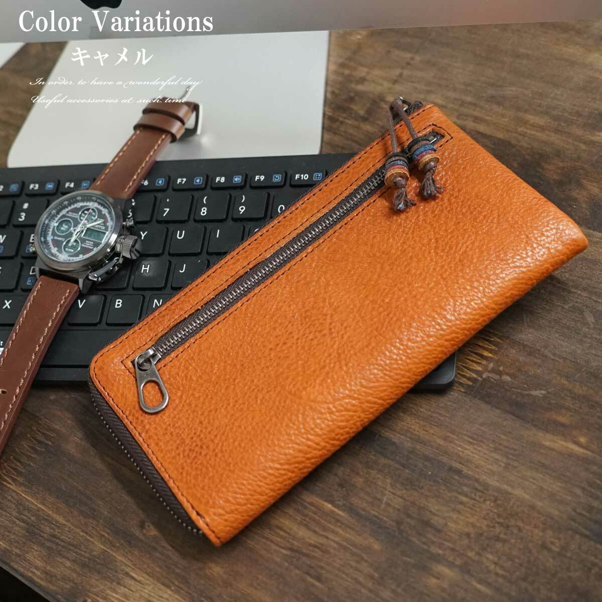 長財布 財布 メンズウォレット ウォレット L字ファスナーレザーロングウォレット ロングウォレット 本革レザー 軽い 小銭入れ ロング L字ファスナー レザー ビジネス カジュアル 小銭入れ カード シンプル ギフト Or110 Overrag