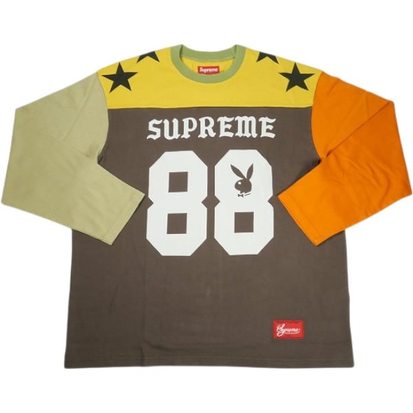 Size【XL】 SUPREME シュプリーム ×Playboy 26SS L/S Football Top