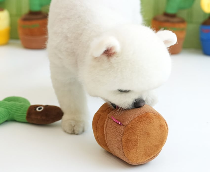 gardening snack toy  / ノーズワーク ペット 犬 おもちゃ 音が鳴る 知育玩具 ノーズワーク おやつ隠し 可愛い わんちゃん ストレス解消 インスタ映え