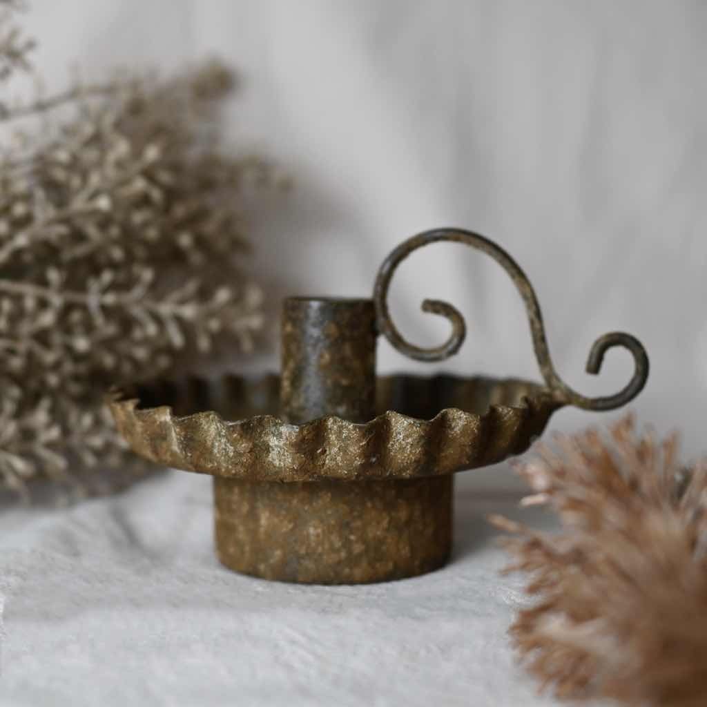 チャーチテーパーキャンドルホルダー A(グランジ)|燭台 アンティーク調 インテリア 雑貨屋