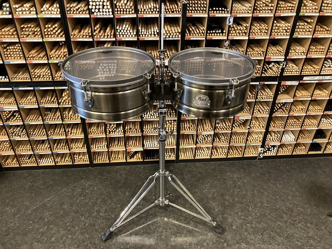 海外仕様] Pearl Marc Quinones Signature Elite Timbales 14″ & 15