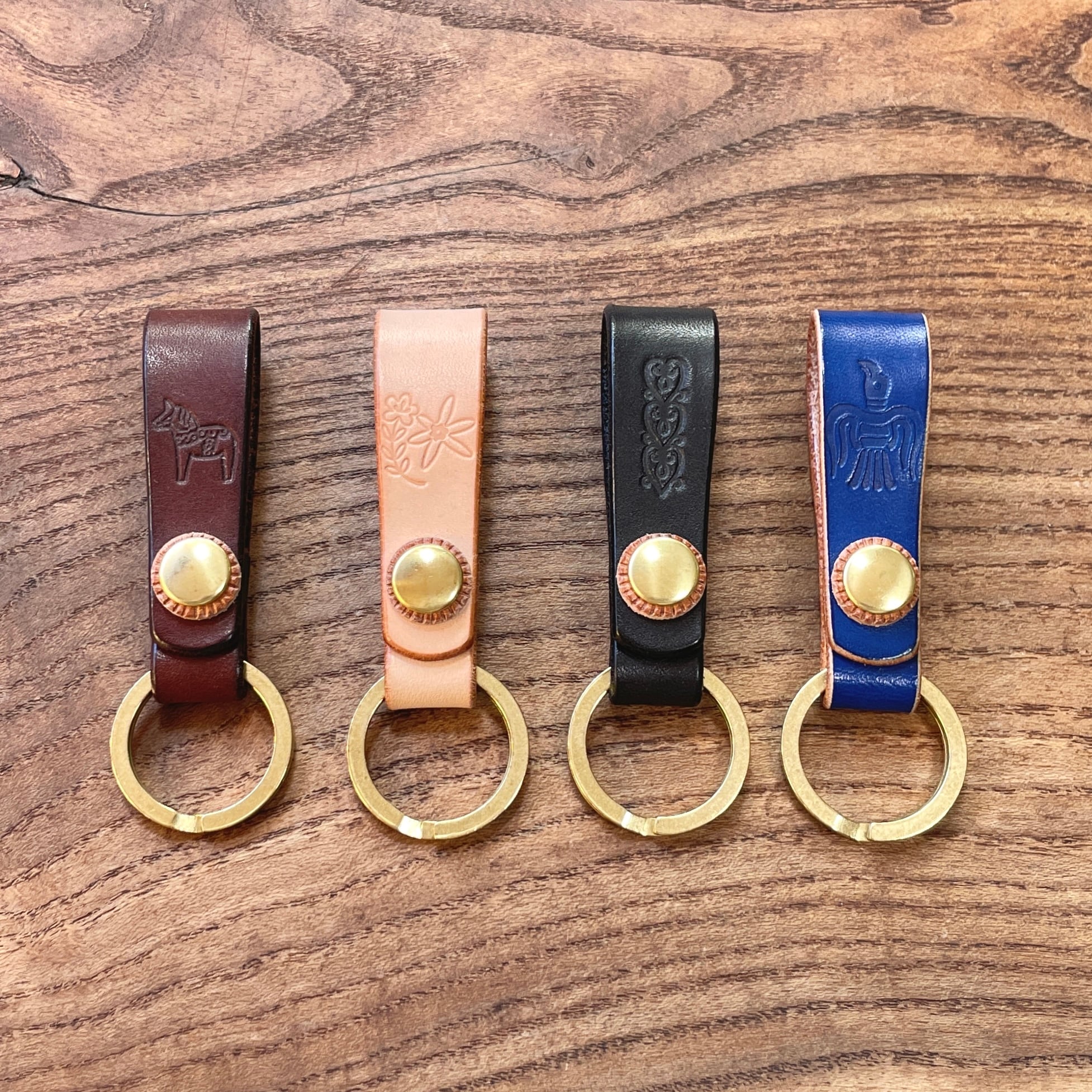 ベルトループ キーホルダー 刻印サービス付［全10色］Key Ring［10
