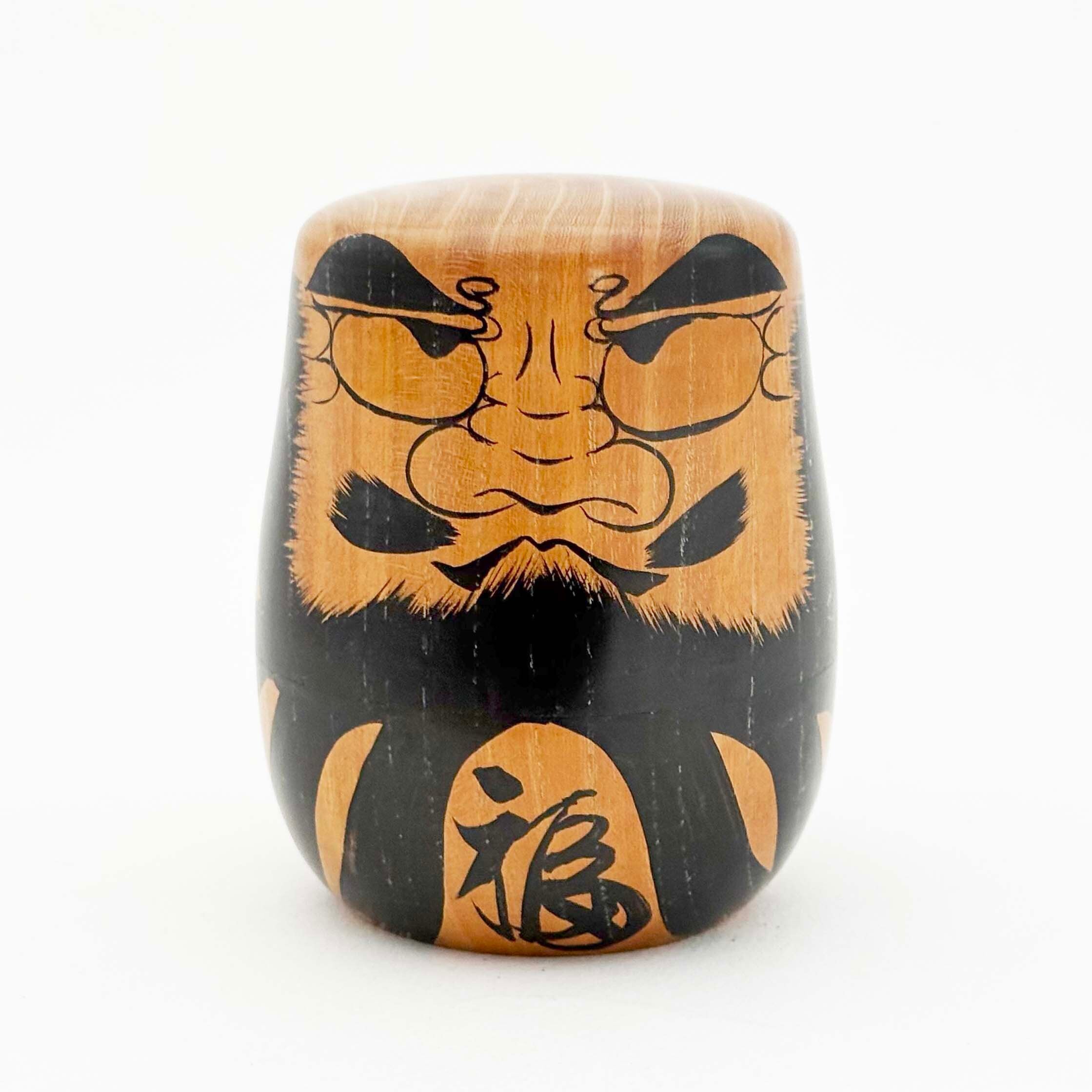 だるま入れ子 木地玩具（遠刈田系 / 佐藤保裕工人）