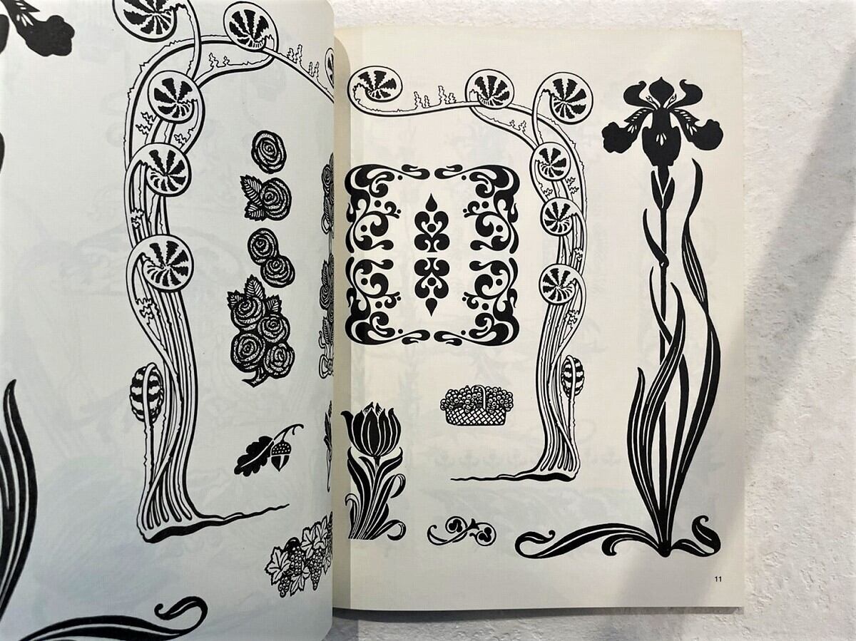 VA418】Art Nouveau Typographic Ornaments /visual book | KITAZAWA