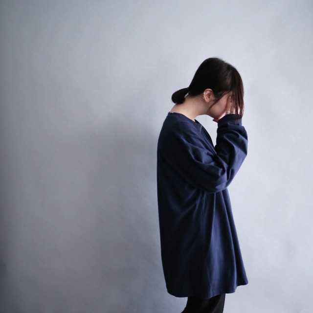 "BIG DOGS" pocket embroidery design XXX over size l/s tee