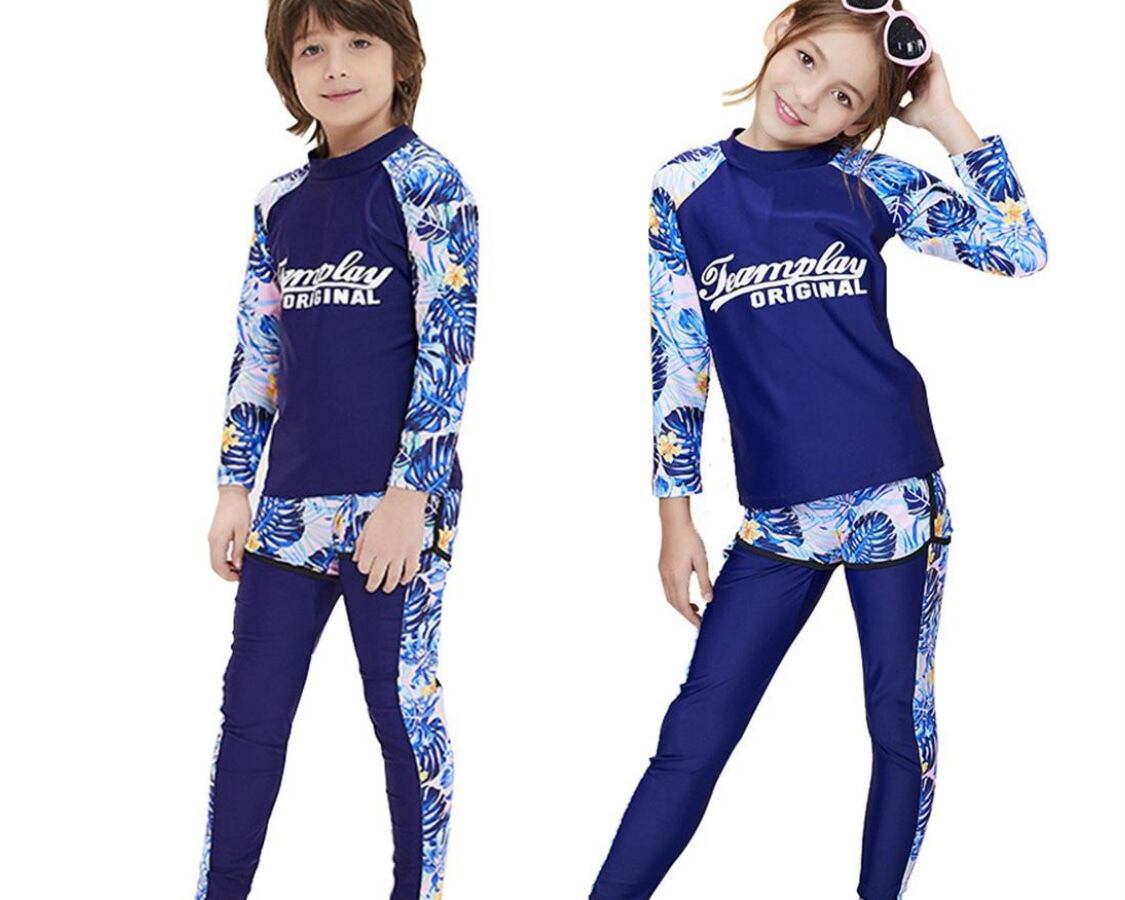 水着3点セット / ラッシュガード / ショートパンツ / ロングパンツ / 男女兼用 / 〜2XL