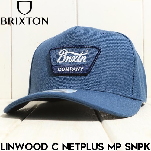 BRIXTON ブリクストン LINWOOD C NETPLUS MP SNPK - BERING SEA スナップバックキャップ 帽子 10980 25HO 日本代理店正規品