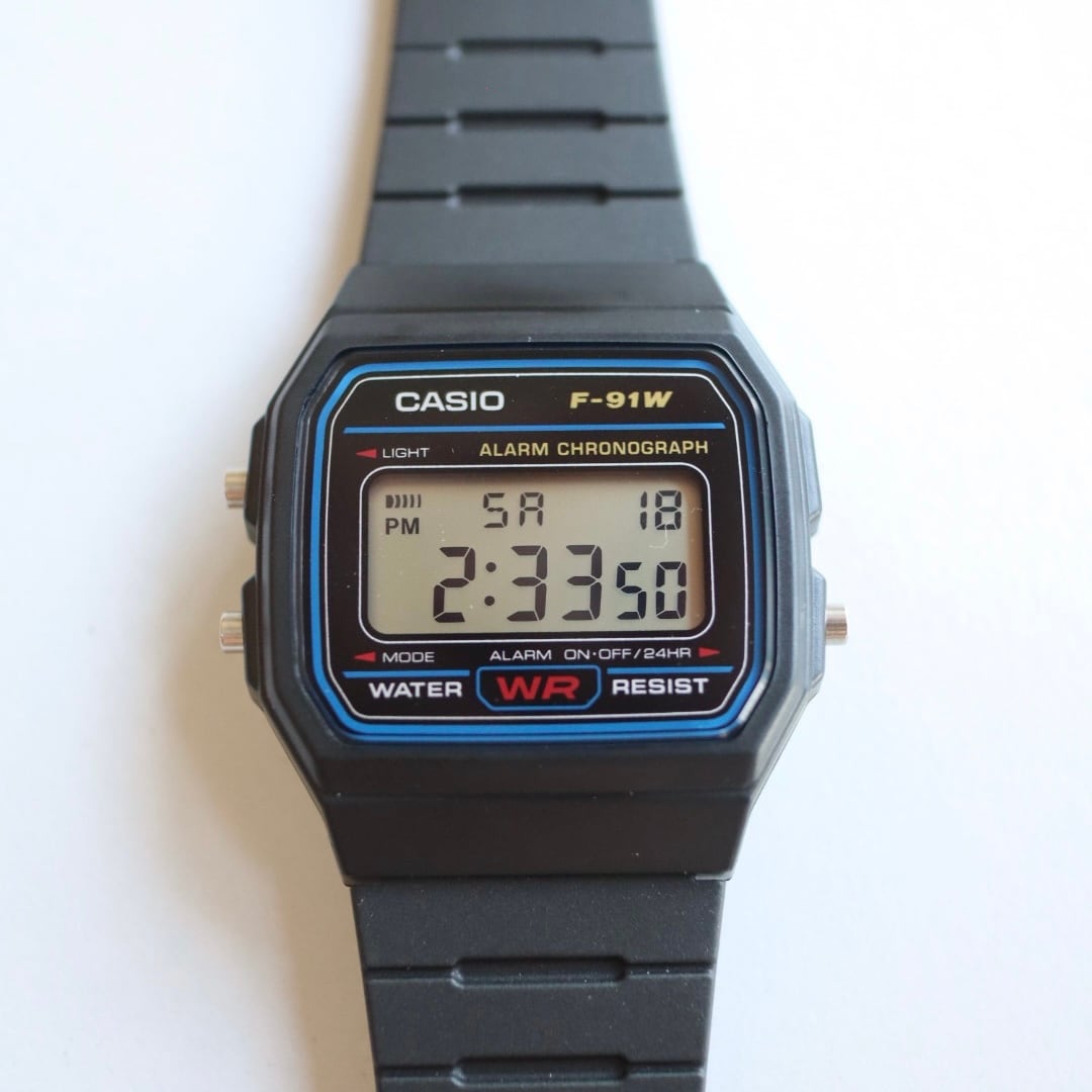 チープカシオ F-91W-1JH