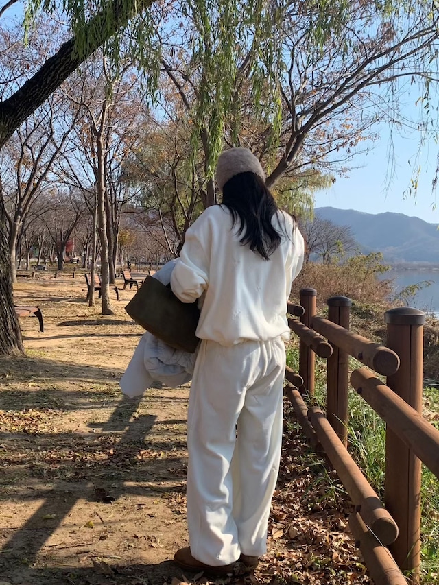 (予約) signature / Hayley fleece zip-up 2color