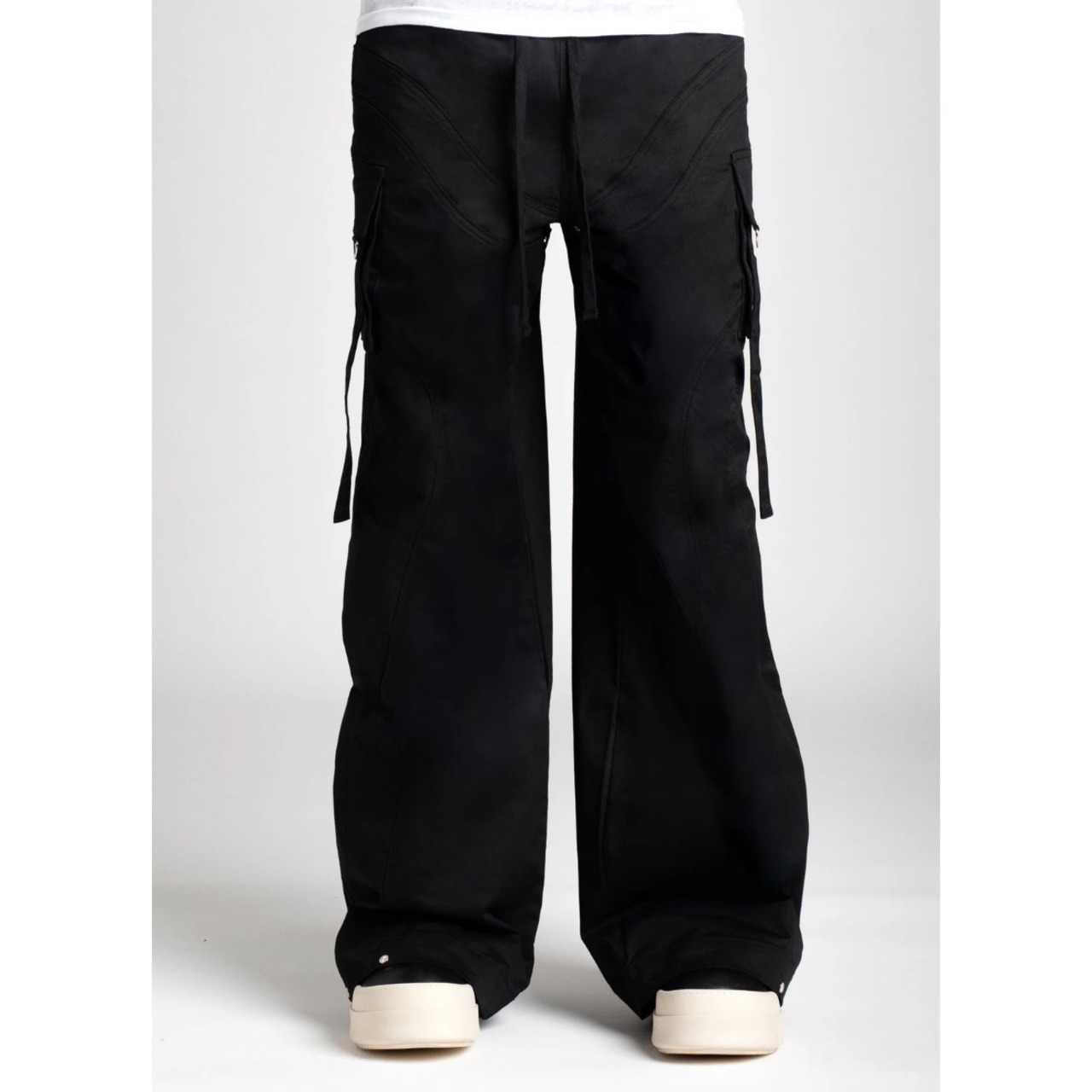 GUAPI / obsidian black extra baggy cargo