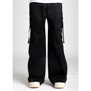 GUAPI / obsidian black extra baggy cargo