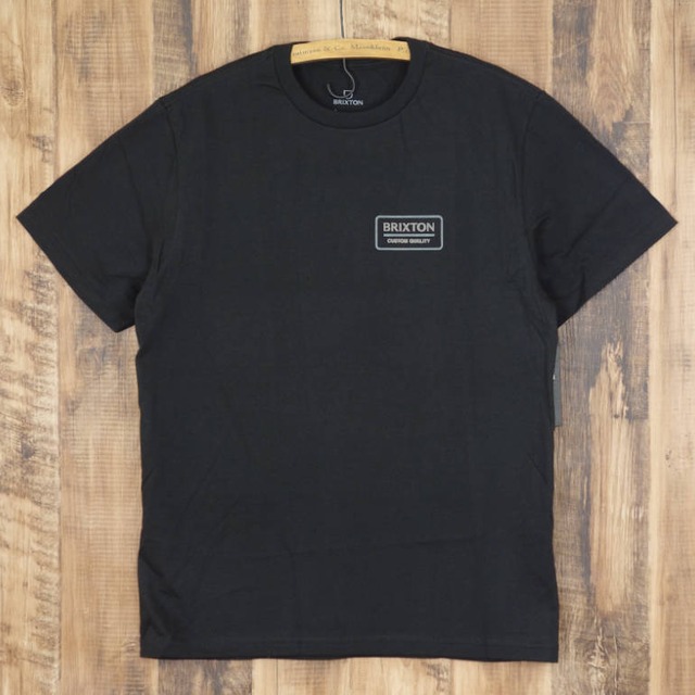 BRIXTON ブリクストン Tシャツ メンズ PALMER PROPER S/S STANDARD TEE ブラック