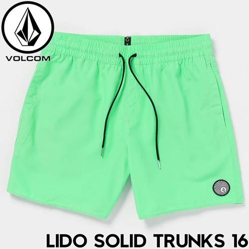 ボードショーツ サーフパンツ ハイブリッドショーツ VOLCOM ボルコム LIDO SOLID TRUNKS A2512407 MYSTO GREEN 日本代理店正規品L