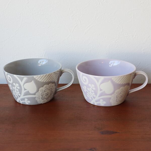 波佐見焼 面取スープカップ（キャメル・ブラウン・グレー） 5-024