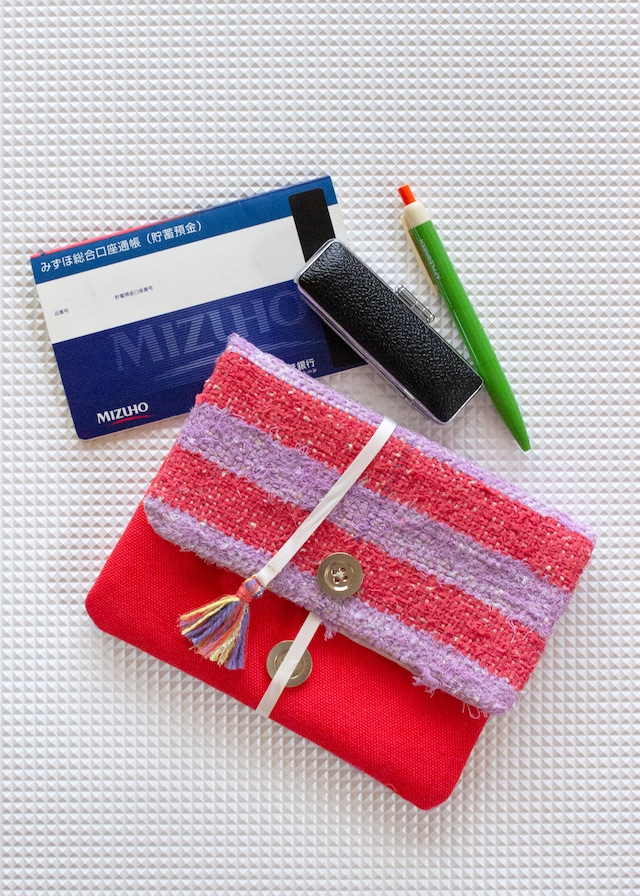 COSMETIC POUCH / CANDY RED
