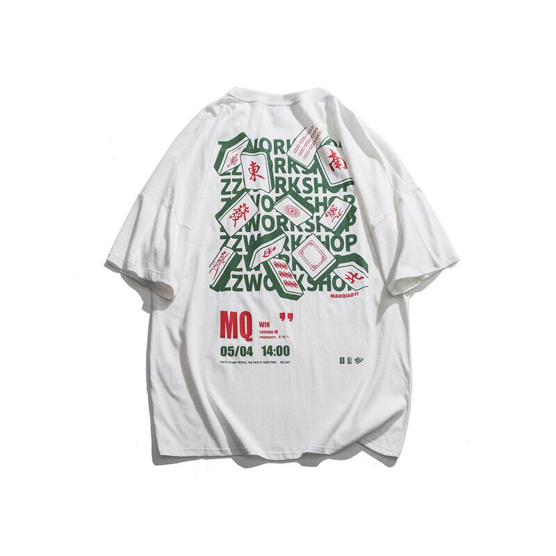 【新作】【送料無料】 Road Vintage Summereseシンプルでワイルドなトレンド半袖Tシャツメンズルーズインハーフスリーブトップメンズ-アリババ ショート サマー 夏物 ビンテージ hip6-161196109162069