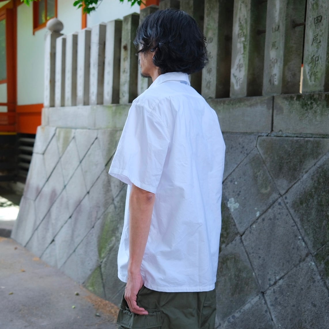 KENNETH FIELD(ケネスフィールド) / MIL SHIRTS 40/3 OXFORD-WHITE-(5