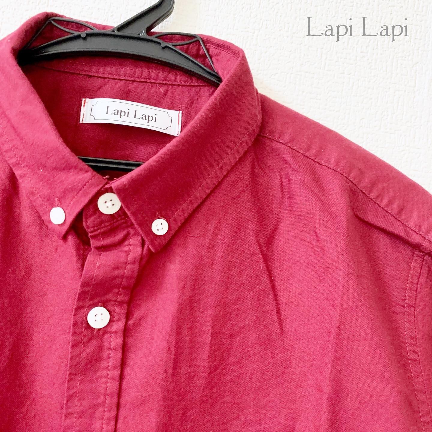 リメイク フリルシャツ ワイン | Lapi Lapi