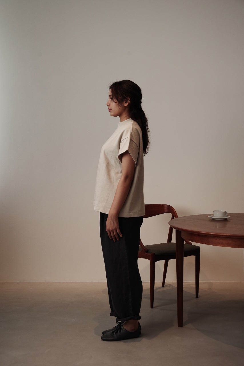 Air Spined Cotton Mock S/S Tee