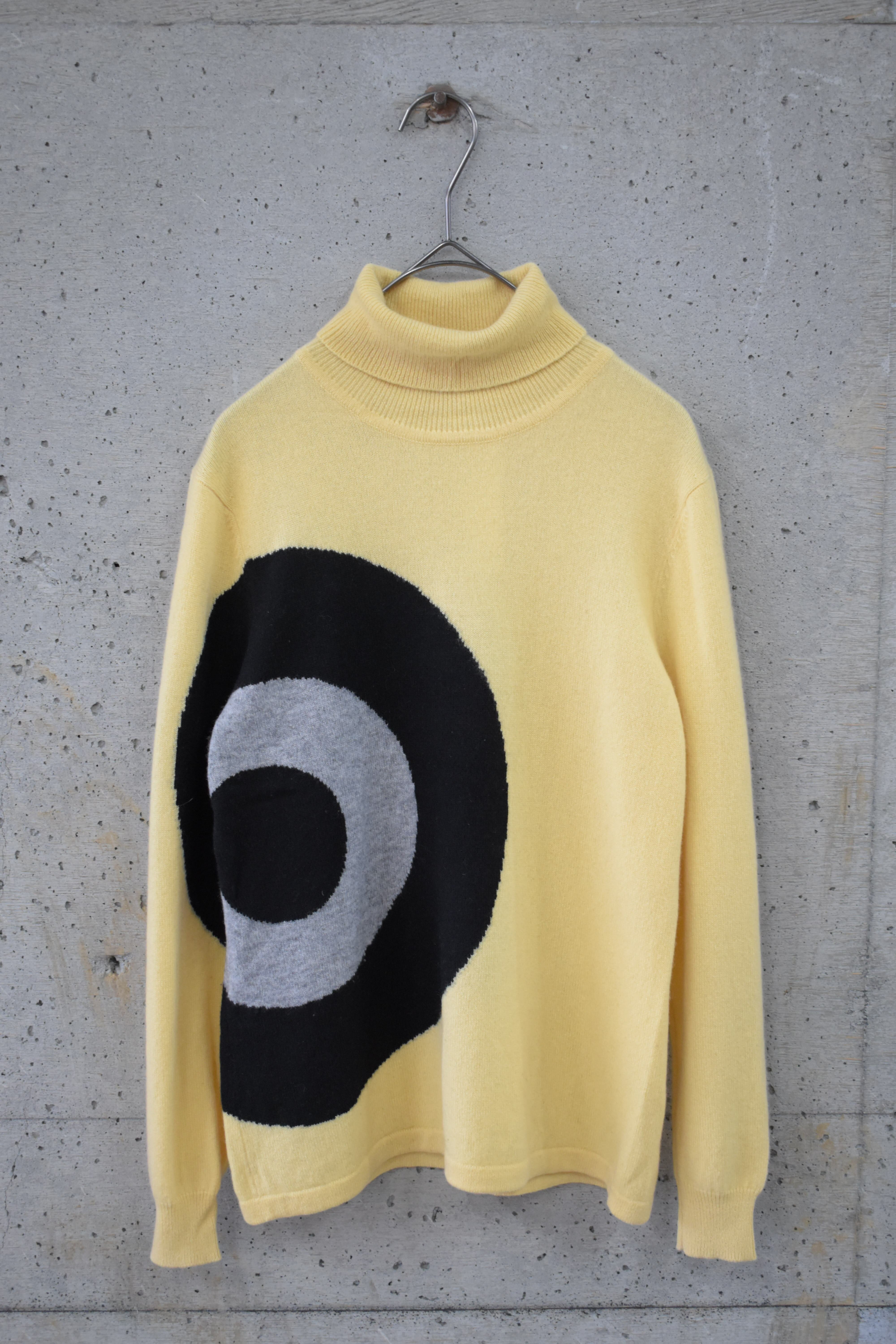 Swirl pattern cashmere knit