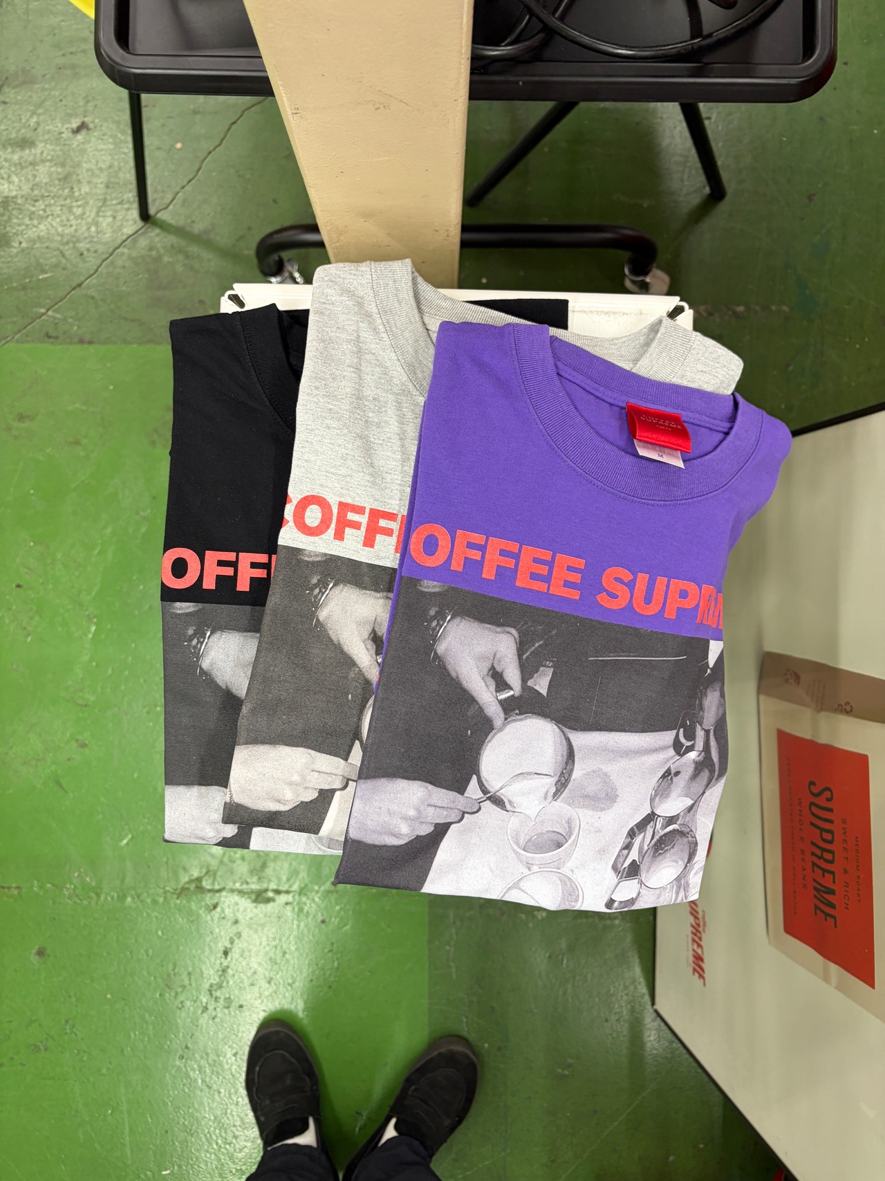 HOT CAPPUCCINOS since 1993 CSチームロングスリーブ＜ミックスグレー＞