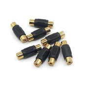 LOYELEY RCA 延長アダプタ メスメス 中継プラグ 10個セット 延長 中継 コネクタ プラグ 変換アダプタ メスメスコネクタ 金メッキ カーステレオ/スピーカー/モニターなどに