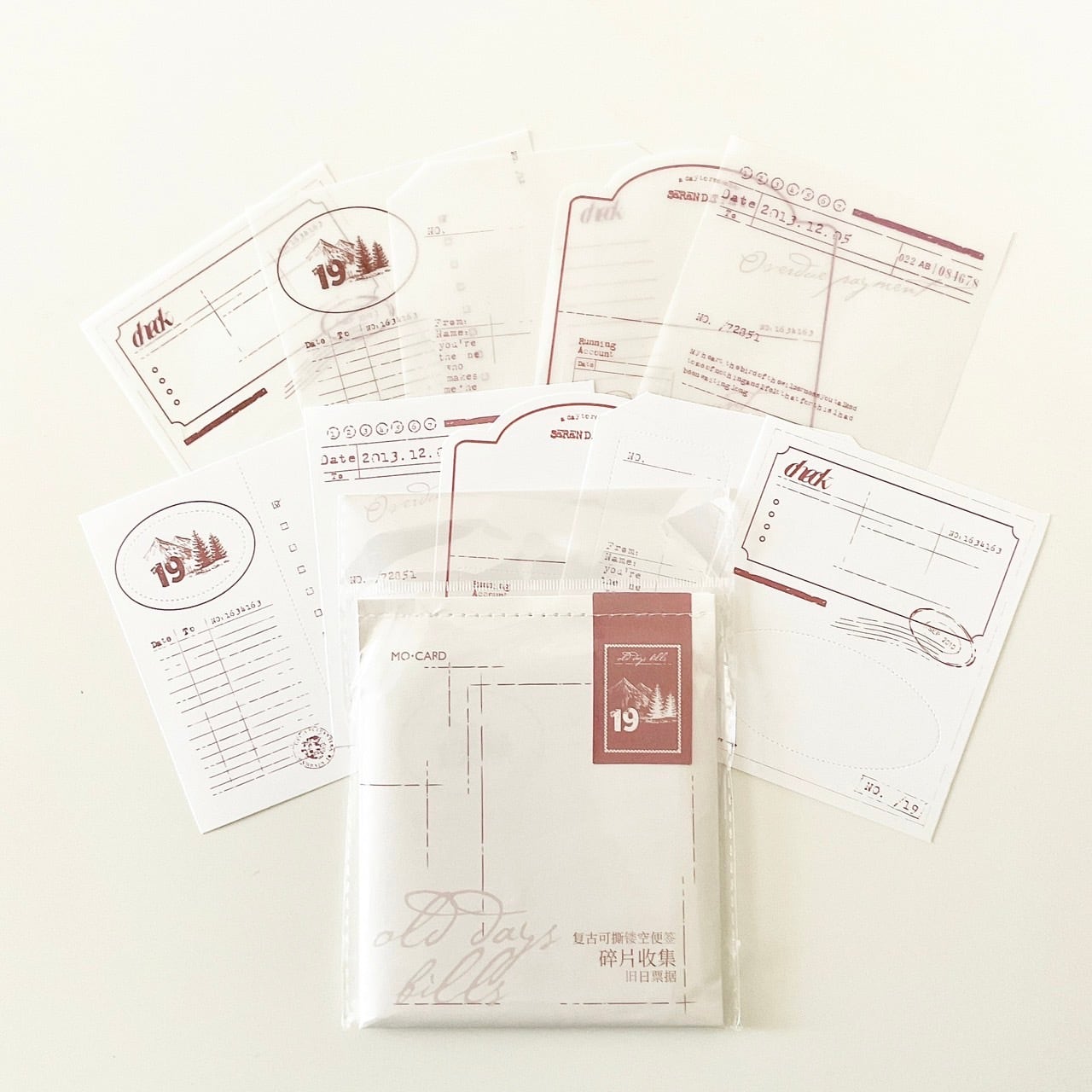 コラージュペーパー red