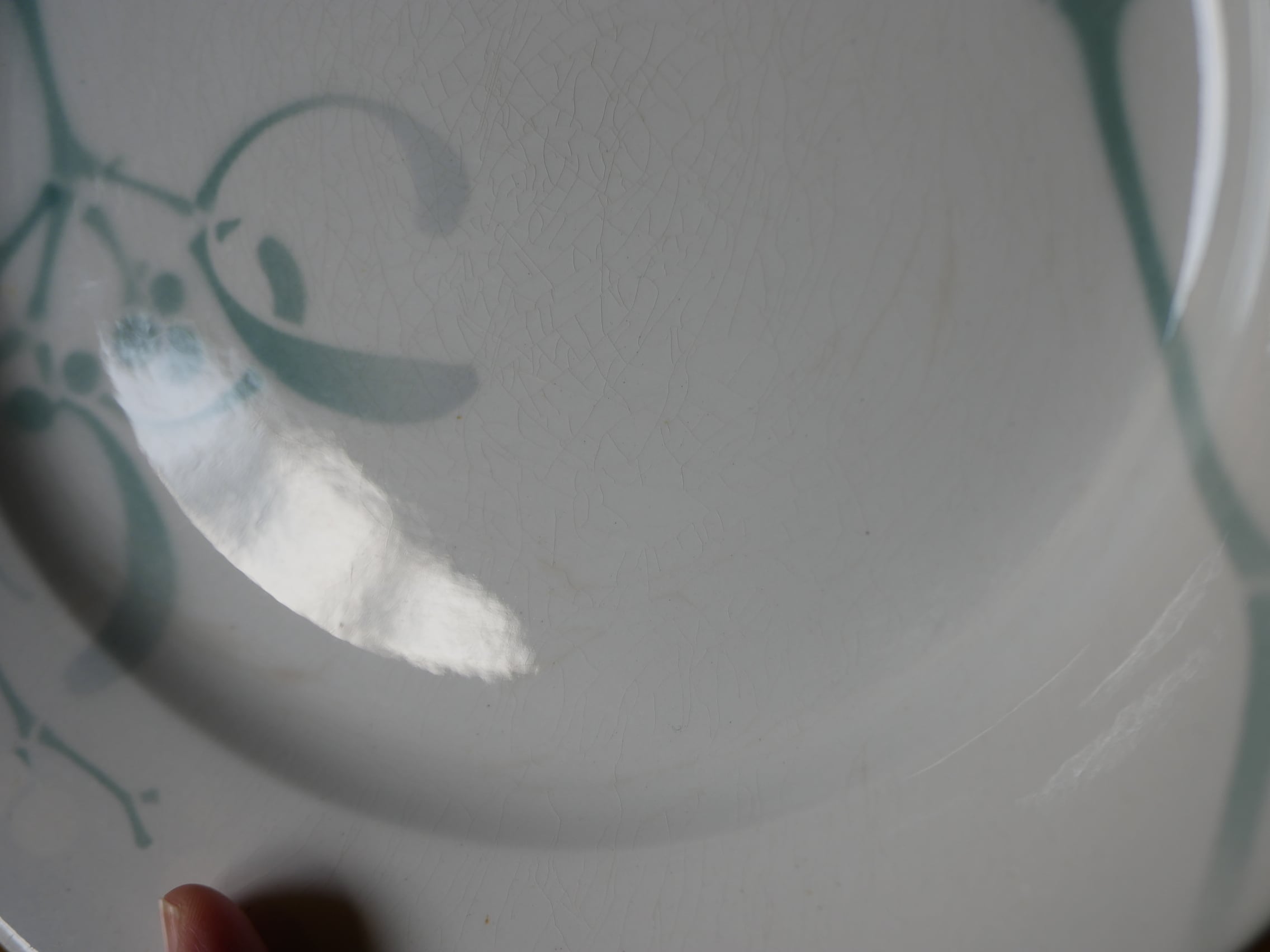 No.1 ディナープレート 宿り木 ヤドリギ フランスアンティーク