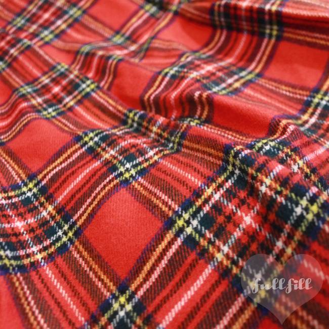 レッドタータンチェック ウールテーパードパンツ 古着 ヴィンテージ