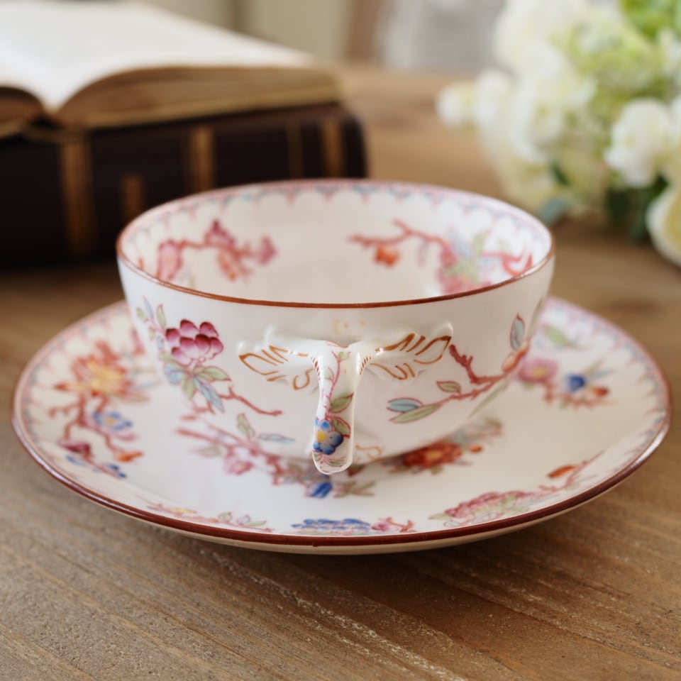 フランスアンティーク サルグミンヌミントン252 カップソーサー F3