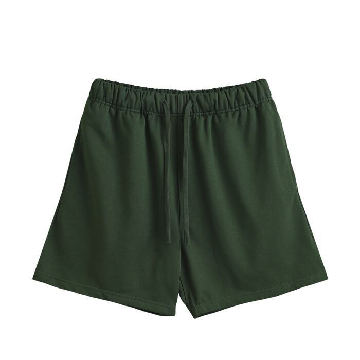 COMFORTABLE REASON / BOTANICAL WAX AGING SHORTS RUST GREEN | PAY ID