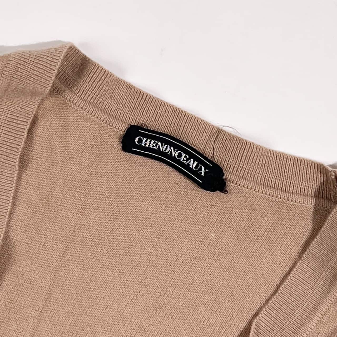 アンサンブル カシミヤ100% CHENONCEAUX シュノンソー セットアップ カーディガン ニット セーター /ベージュ系 レディース