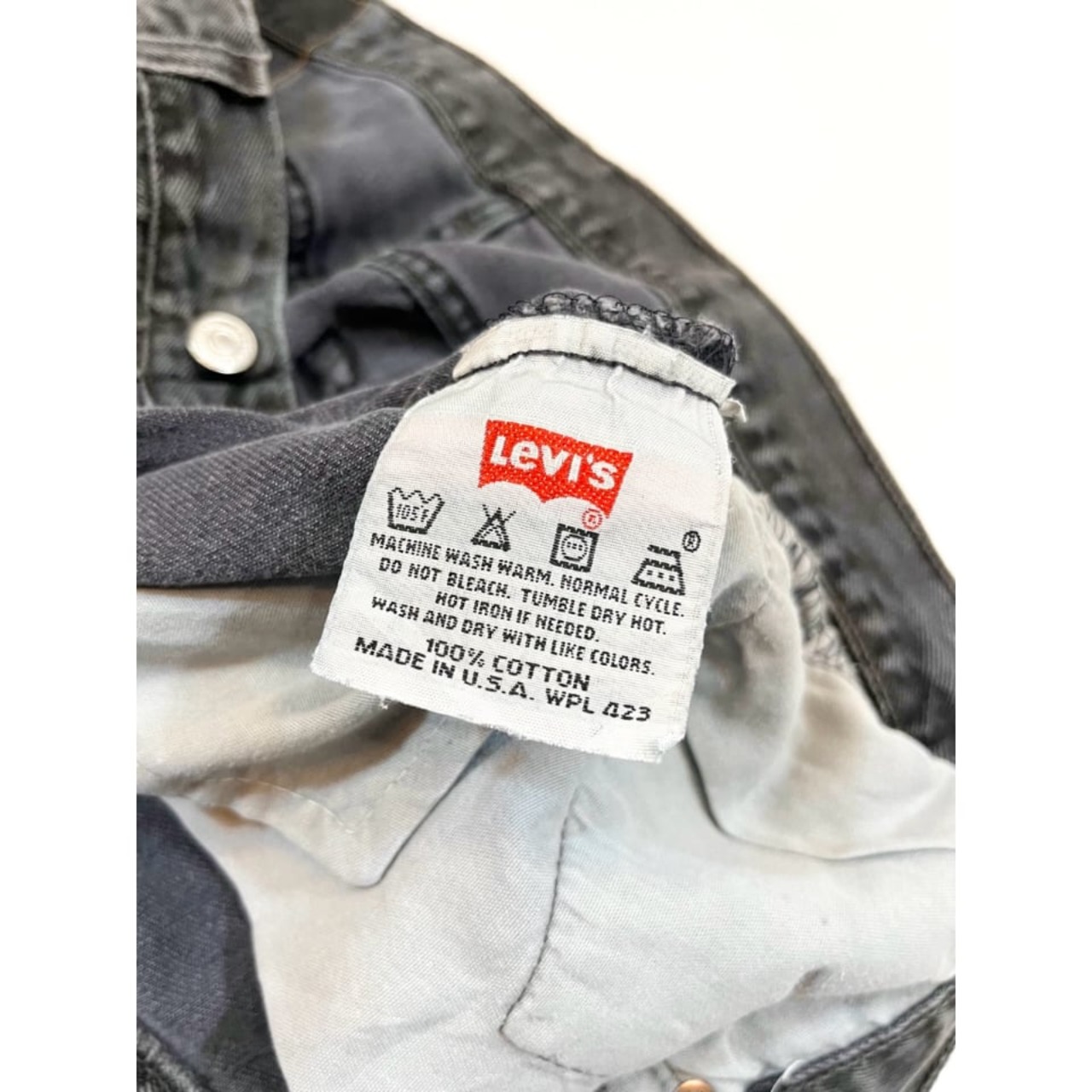 00s Levi’s 501-0660 BLACK DENIM PANTS MADE IN USA   Size W36L34→W34L32