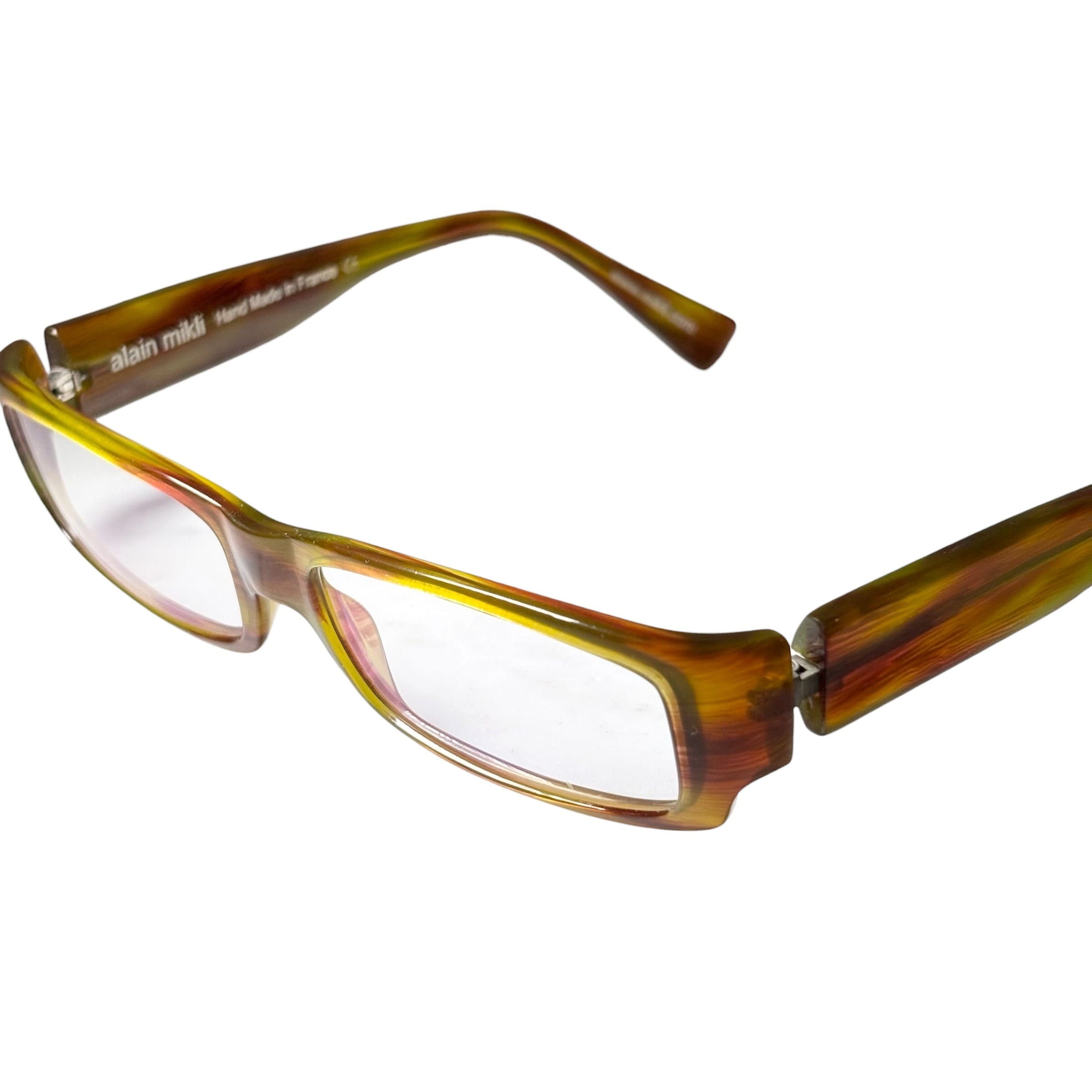 ALAIN MIKLI tortoiseshell pattern frame glasses | NOIR ONLINE