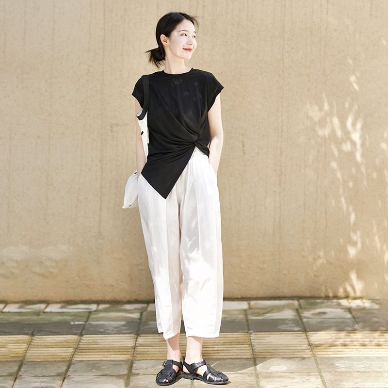 売り出し レディース トップス パンツ セットアップ ホワイト 白 レディース トップス パンツ セットアップ ホワイト 白