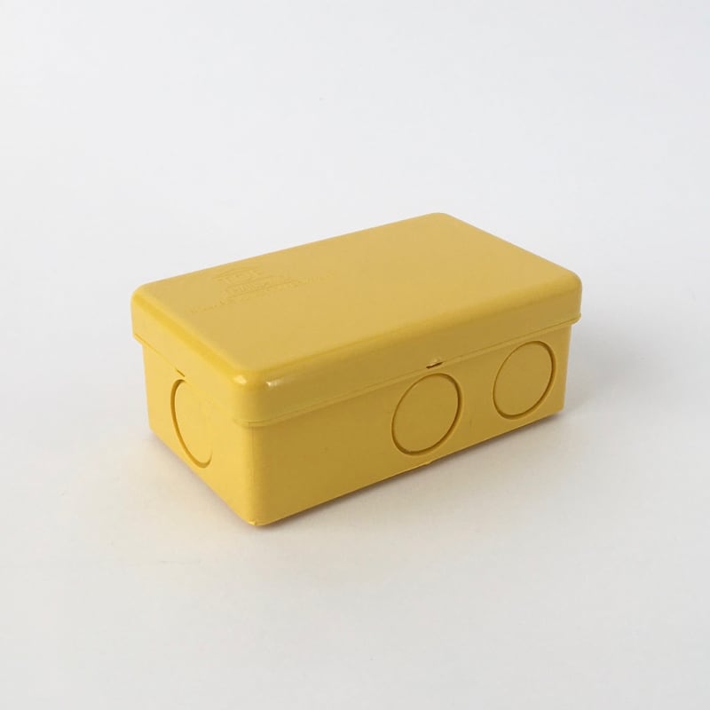 黄色いプラスチックの箱（長方形）｜Yellow Plastic Junction Box