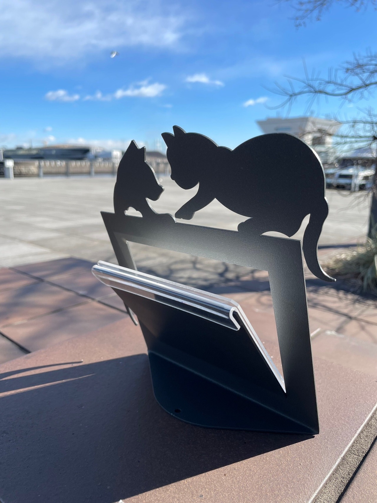 Arti e Mestieri  フォトフレーム（キャット）ブラック　猫　写真立て　黒猫  299-71