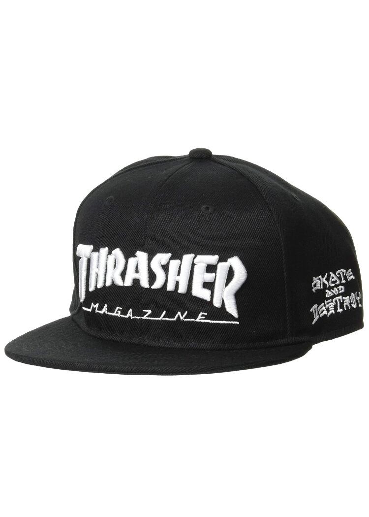 THRASHER (スラッシャー) マグロゴ ベースボールキャップ ブラック THR-C03