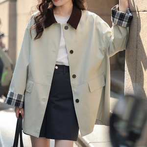 cotton mid length jacket
