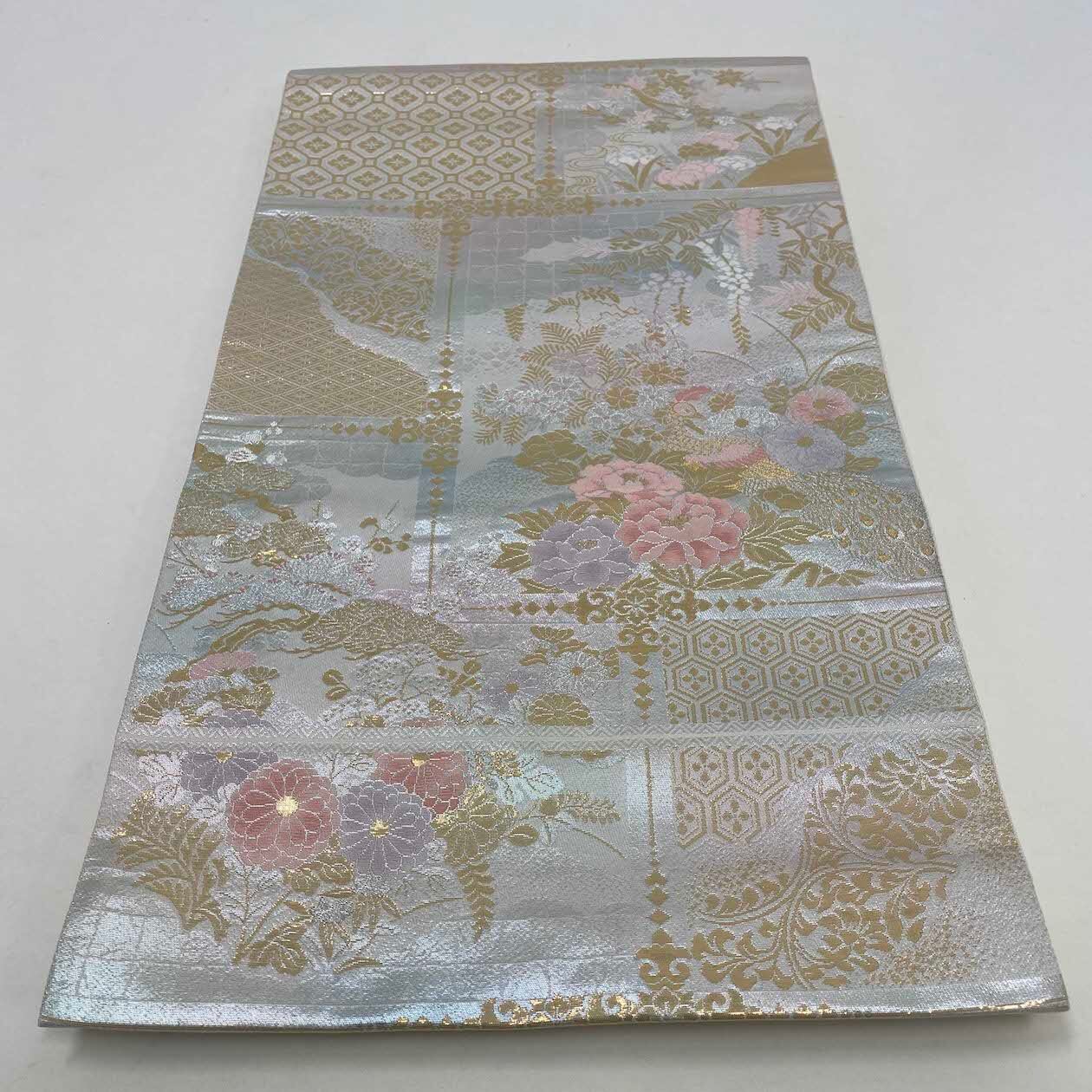 袋帯】中古 帯 礼装 正絹 結婚式 入学式 卒業式 リサイクル 黒 