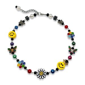 Colorful Mix Smiley Necklace 7