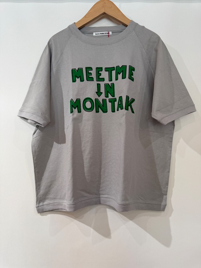 BLUE LAKE MARKET・PACIFICARK STORE・SETTEN/ラグランスリーブプリントＴ　グレー