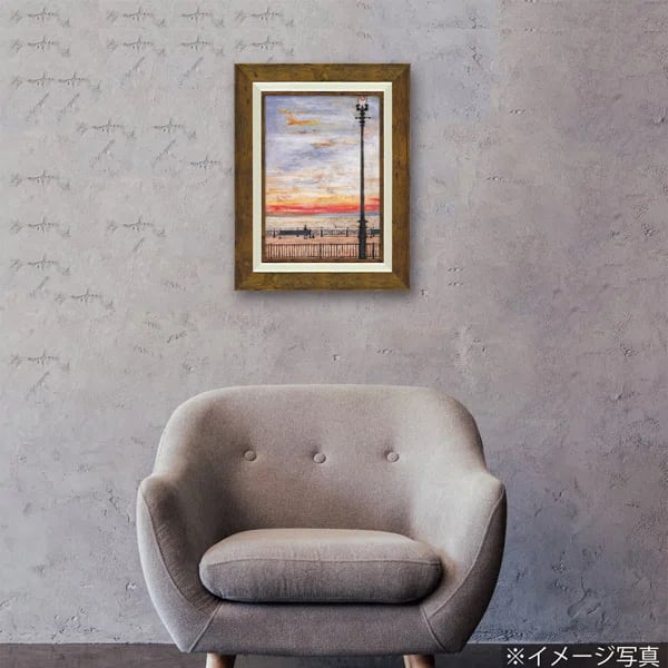 サムトフト「ひとっこひとりいない」Sサイズ ゲル加工アート アートフレーム 絵画 インテリア