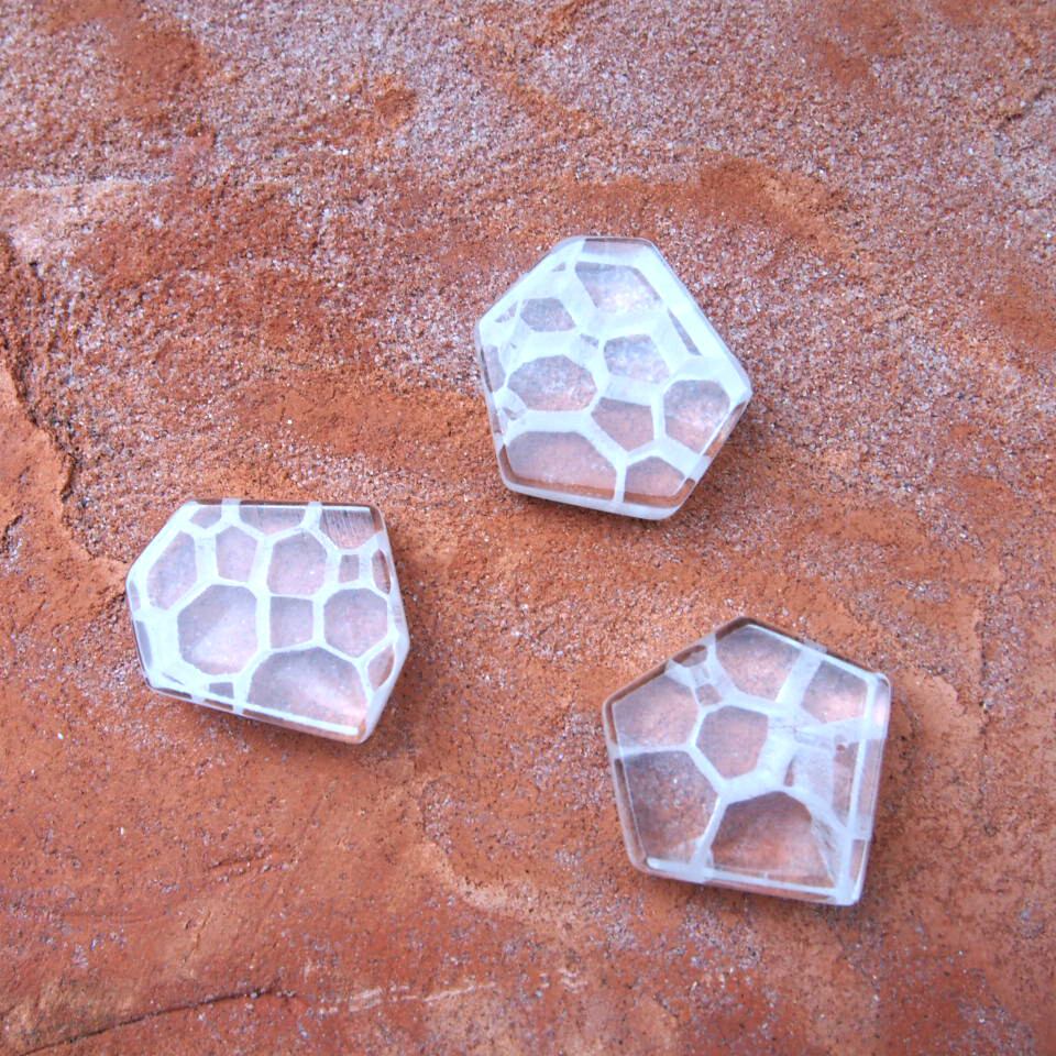 中野雄次(吹きガラス) 氷柱の箸置き