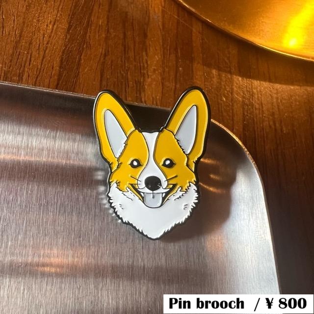 TOPANGA Jewelry Corgi Pin Brooch, Corgi Dog, Small Gift, Present, Bag, Cap, Jacket