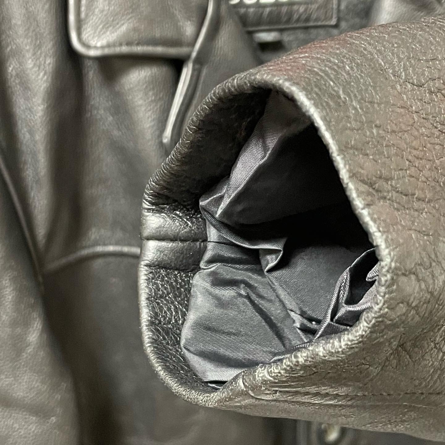 GUESS ゲス レザージャケット レザーコート ライナー付き ブラック M  