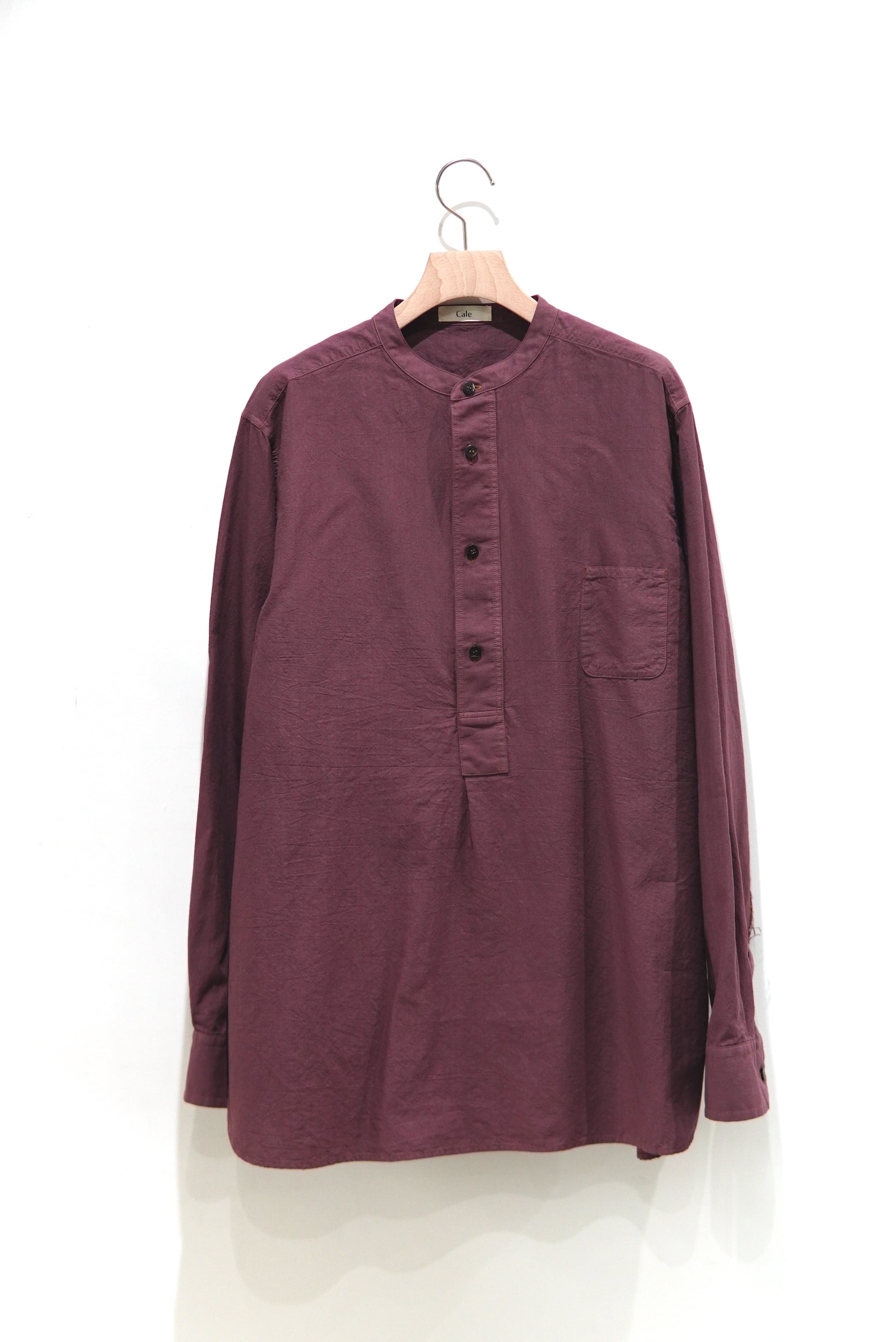 Cale / Khadi garment - dyed BANDCOLLOR SHIRTS