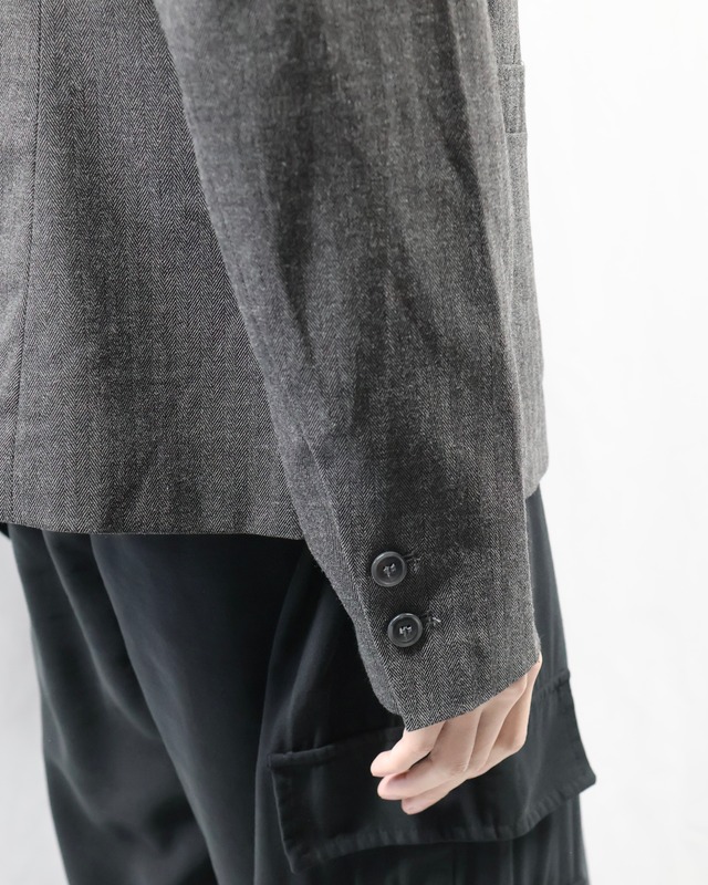 herringbone 1B single tailored jacket