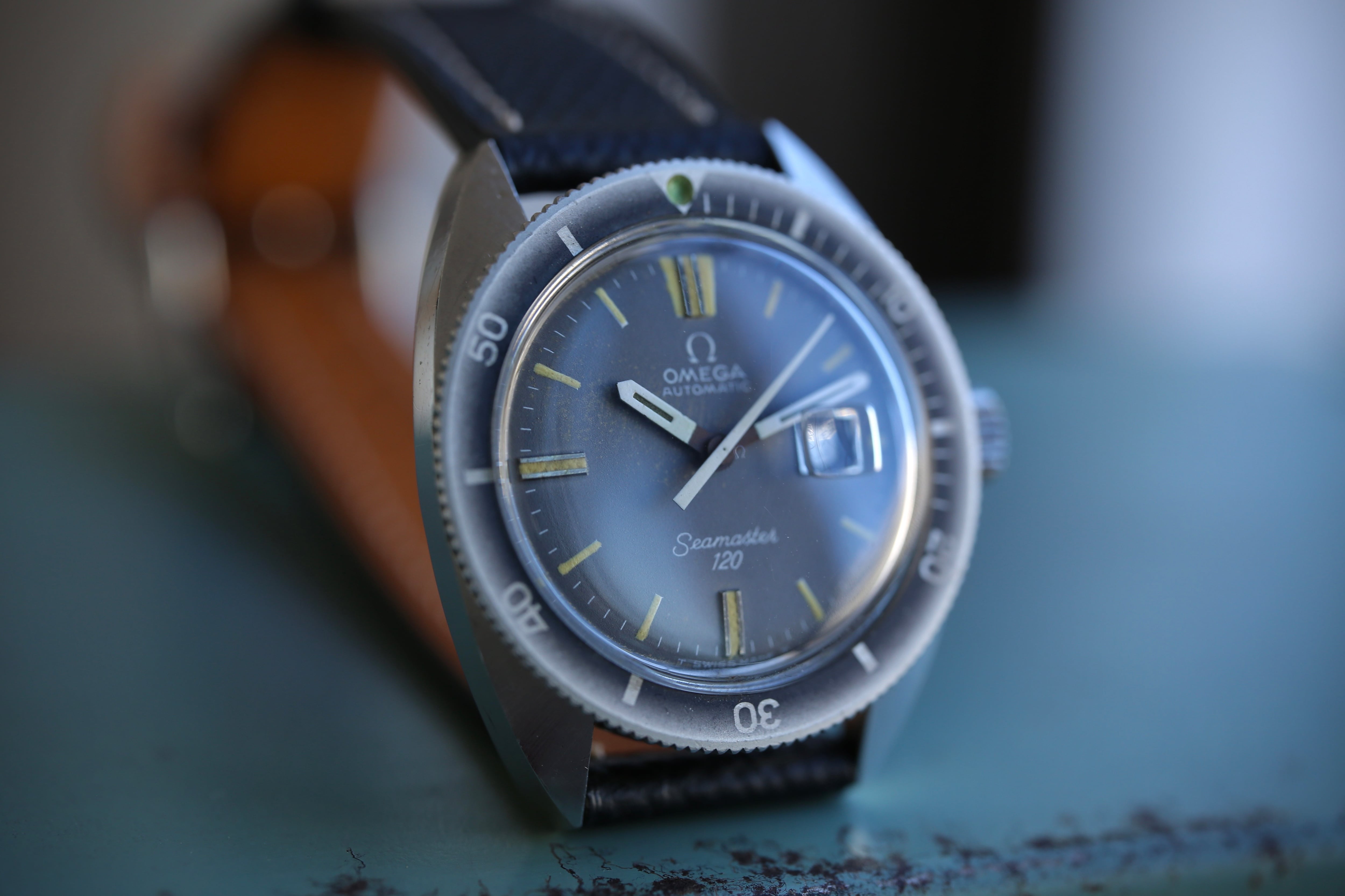 OMEGA】1972年製 オメガ シーマスター120 ボーイズ 2nd デイト OMEGA】1972年製 オメガ シーマスター120 ボーイズ 2nd デイト